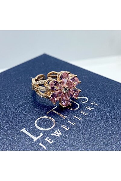 LOTUS JW Unutma Beni Çiçeği Yüzük & Işıklı Yüzük Kutusu - 925 Ayar Gümüş Yüzük