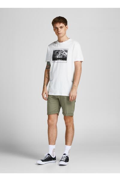 Jack & Jones 12201546_jpstrick Jjoriginal Normal Bel Düz Yeşil Erkek Şort