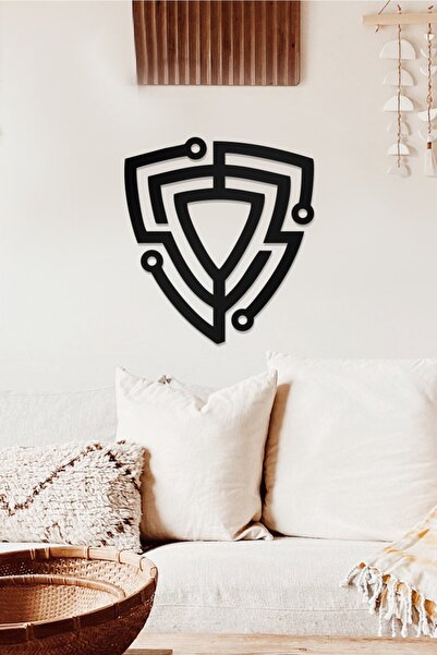 AHWALL Tablou decorativ din lemn tematică rețea de informații