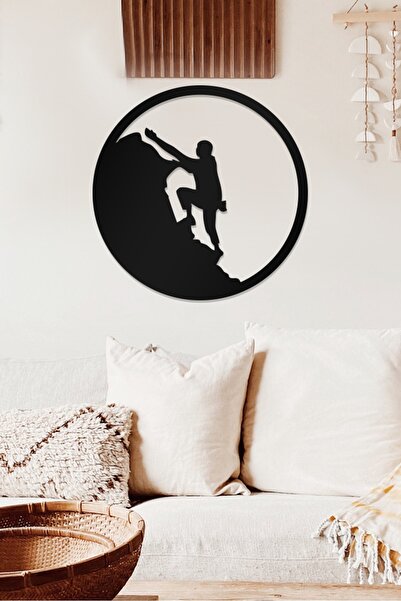 AHWALL Tablou decorativ din lemn cu tematică de alpinism