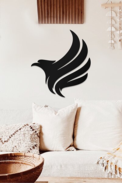 AHWALL Tablou decorativ din lemn cu tematică silueta vulturului