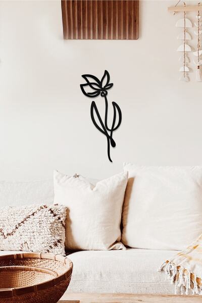 AHWALL Tablou decorativ din lemn cu tematică florală