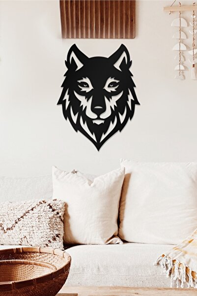 AHWALL WOODWORKING Tablou decorativ din lemn cu tematică lup