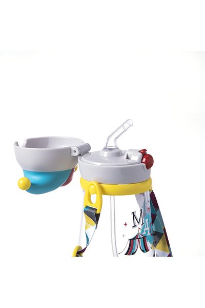 Rovco Children's Neck Strap 350 Ml Magician Tritan Water Bottle with Straw -smart Straw Bulk