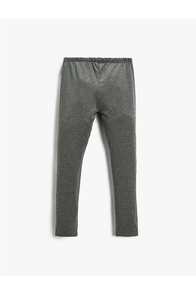 Koton Leggings with Elastic Waist Band, Ankle Length