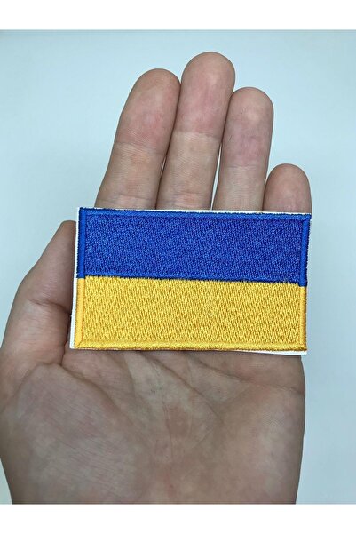 oldskoolbutik Emblema broderie a steagului Ucrainei