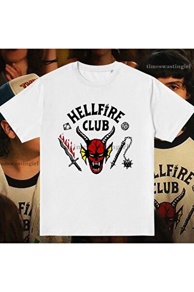 TIMESWASTINGIRL Stranger Things Hellfire Club Tshirt