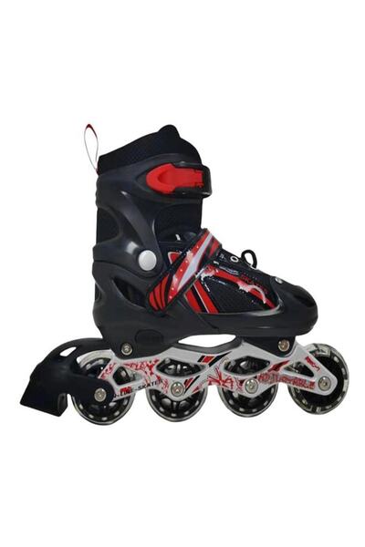 Depomiks Avm Lighted Silicone Wheel Skates Adjustable Metal Body Children's Practice Skating 2 Functions
