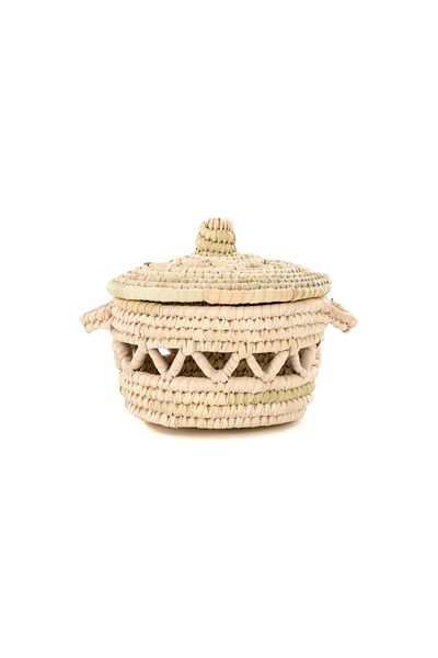 Savana El Yapımı Sanatları Peony Home Decor Straw Box