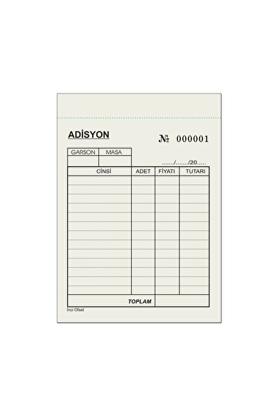 inciofset Adisyon Sipariş Fişi A6 Tek Nüsha 10 Cilt