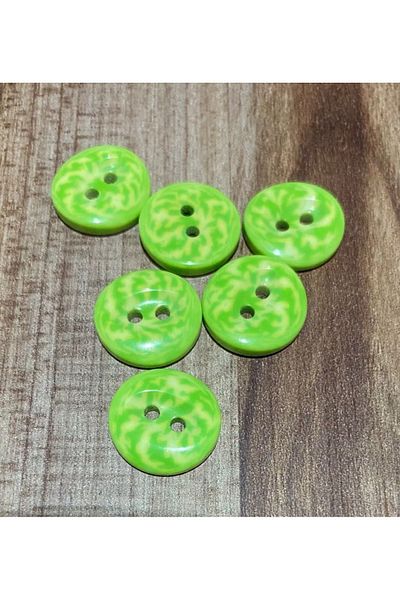 Öztürk Wave Patterned Baby Button. 1.5cm 6 Pack