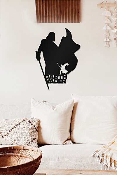 AHWALL Декоративна дървена картина с мотив на Дарт Вейдър