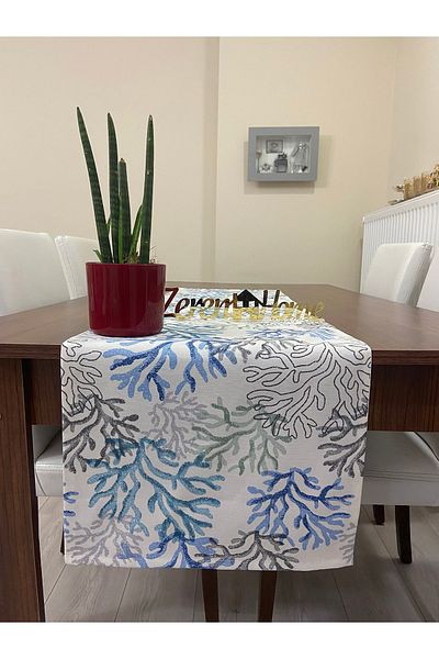 Zeren Home Coral Pattern Liquid Proof Runner 45x160