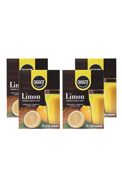 Okant 5 Litre 4lü Paket Soğuk Limonata 150 gr Şerbetlik Makine Için