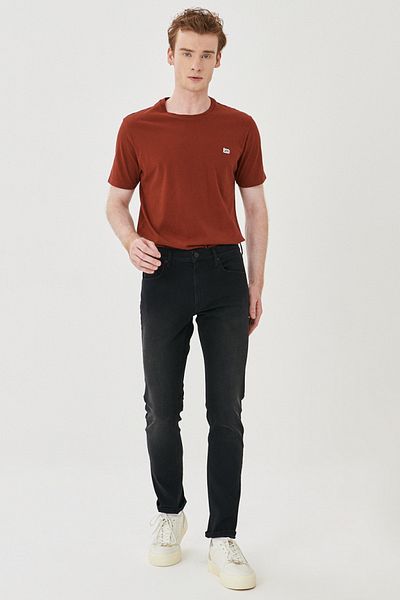 Lee بنطلون جينز Luke Slim Fit منخفض الخصر من قماش الدنيم المرن