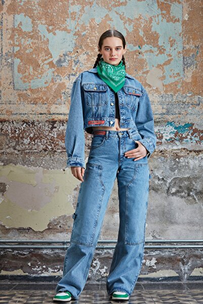 Lee Stba Text Print Detailed Green Unsiex Bandana