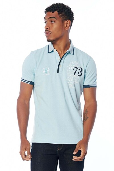 Galvanni Erkek Deniz Mavisi Polo Tişört - Despa