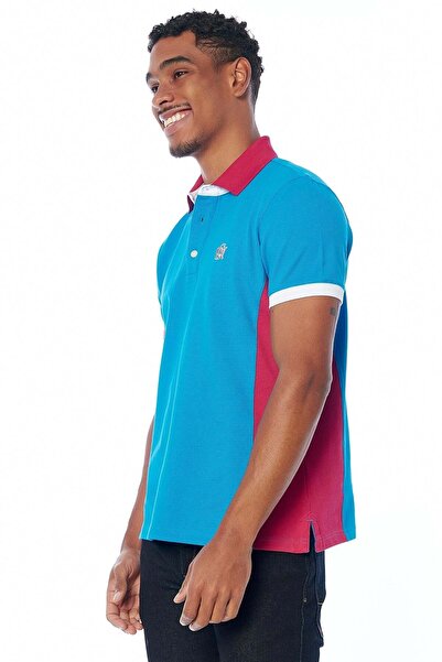 Galvanni Deviro Men's Blue Polo T-shirt