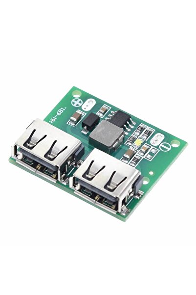 Genel Markalar 6-24v To 5v 3a Dual Usb Çıkış Voltaj Düşürücü Hw-681 2x Usb Çıkış Şarj Taşınabilir Güç Kaynağı