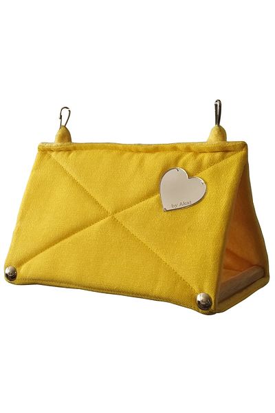 Akat Cosy Pretty Budgie Sleeping Hammock Yellow