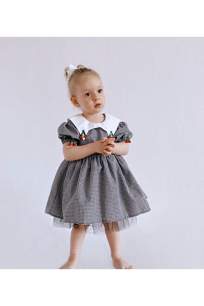 Le Petite Sole Rochie cu mâneci pepene verde