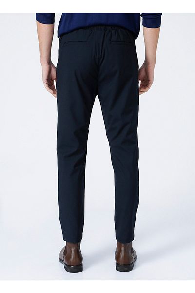 Fabrika Ανδρικό παντελόνι Chino Basic Navy Blue με κανονική μέση - Bods