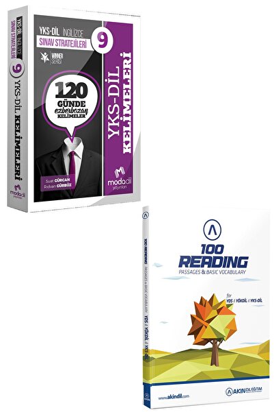 AKIN DİL Modadil Yks Dil 120 Günde Ezberbozan Kelimeler + 100 Reading