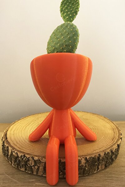 CESTOPİENO Insan Figürlü Ayağı Sarkan Saksı