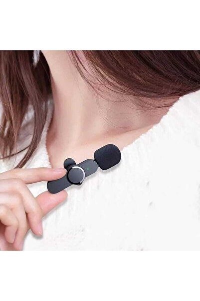 Voground Kablosuz Yaka Mikrofonu Mikrofon Taşınabilir Ses Video Kayıt Ipone Ve Typ-c Microfon 38