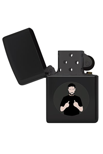 herotasarım Sagopa Kajmer Baskılı Siyah Çakmak Bll1668