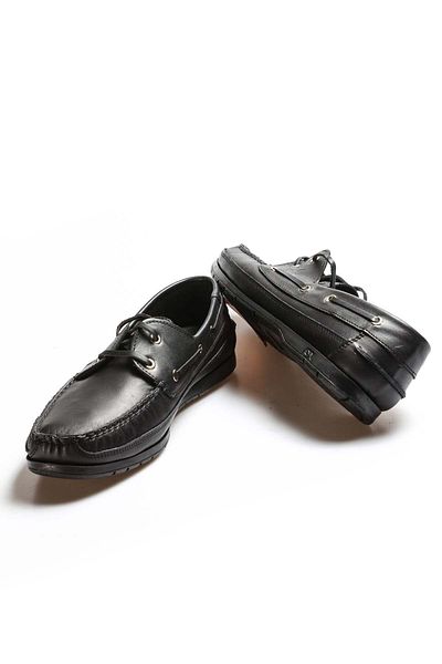 Ayakkabıhane Quality Genuine Leather Black Men's Loafer Ballet Shoes Ah0762813214124611920