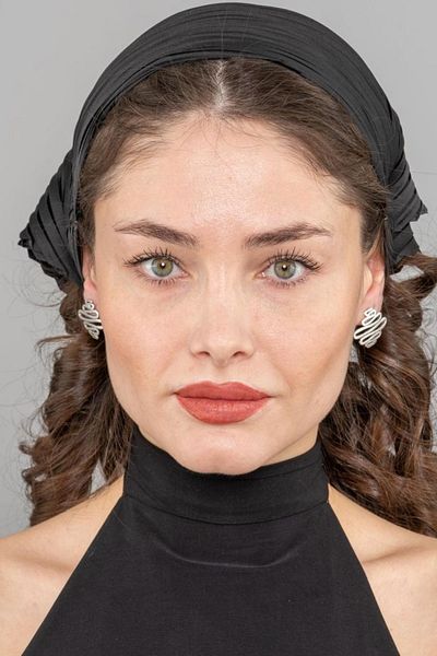 ZeyDor Accessories Spiked Curved Snake Earrings