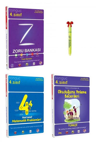 Tonguç Yayınları 4. Sınıf Zoru Bankası Matematik Problemleri Ve Okuduğunu Anlama