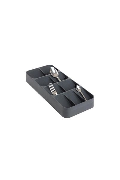 OMAK Anthracite 9 Compartment Spoon Holder Drawer