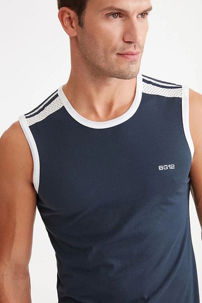 Kom Viofile Detailed Zero Sleeve Sea Tank Top