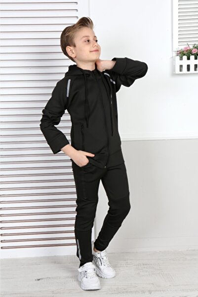 Genel Markalar Scoba Siyah Eşofman Takımı 6-14 Yaş