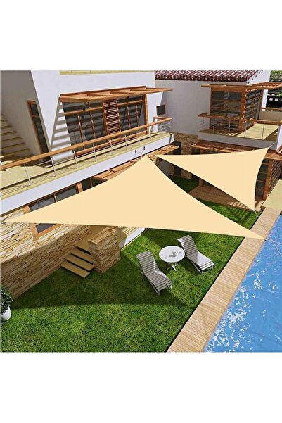 sizenelazım Su Geçirmez Üçgen Oxford Kumaş Yarasa Model Gölgelik 4.40x4.40x6.25m