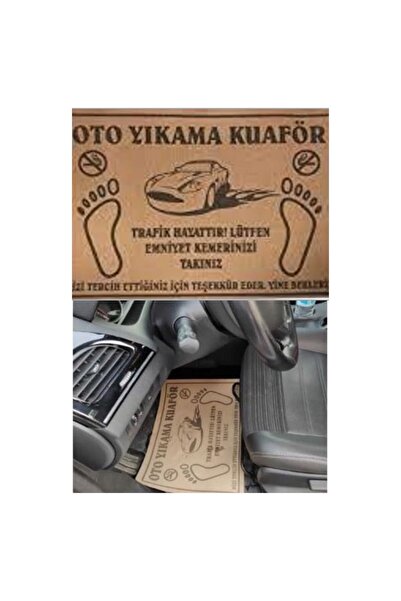 Kenpool Kraft Oto Araç Araba Paspas Kağıdı 100 Adet Tek Renk Baskılı 35 X 50 cm