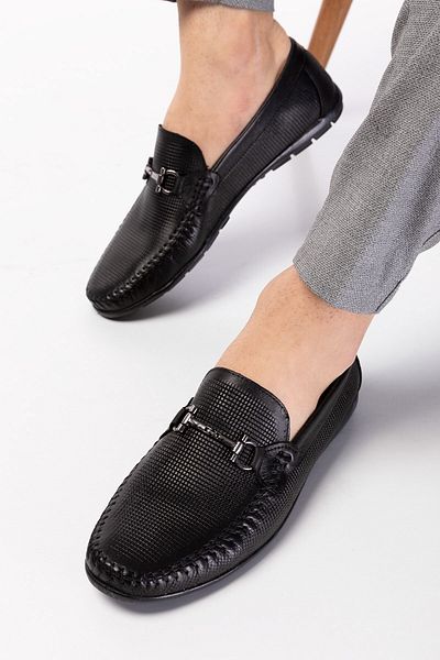 maximoda Мъжки мокасини без връзки от естествена кожа