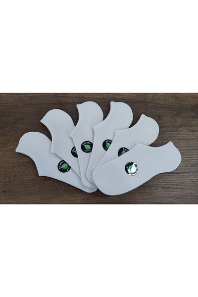 erceys Unisex 6 ζεύγη μπαμπού χωρίς ραφή αόρατα αθλητικά παπούτσια με κάλτσες
