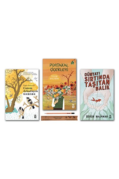 Genç Timaş My Dear Friend - Orange Flowers Özgür Balpınar Set 3 Books Timaş