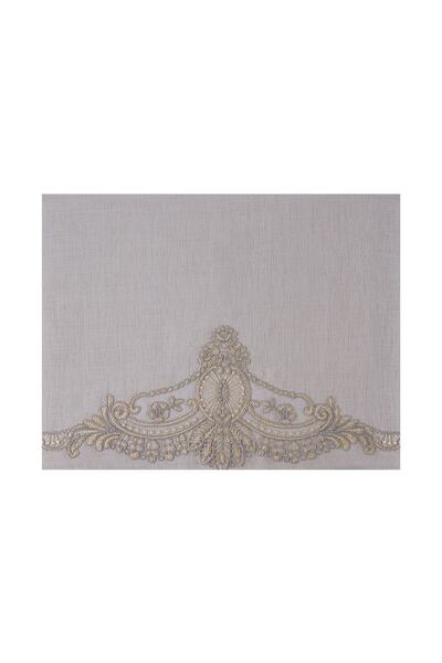 Karaca Home Candle Gri Dantelli Masa Örtüsü Peçete+yüzük Set 160x260cm