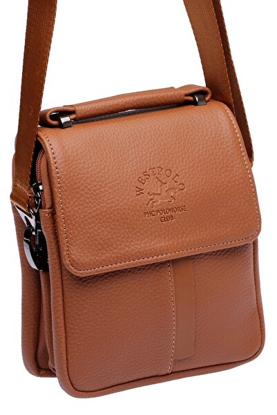 WEST POLO CÜZDAN West Polo 5001 Erkek El Ve Omuz Askılı Çanta Taba