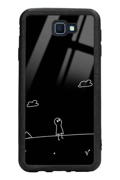 Spoyi Samsung J7 Prime Doodle Casper Tasarımlı Glossy Telefon Kılıfı