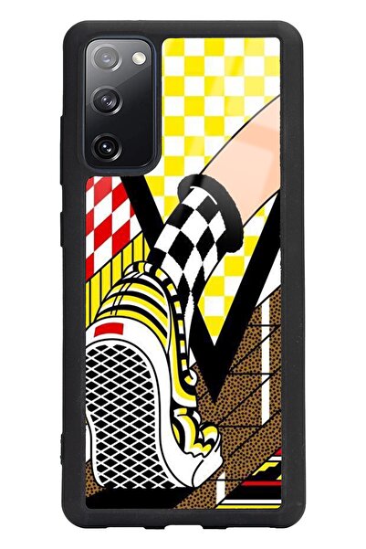 Spoyi حافظة هاتف سامسونج S20 Fe لامعة بتصميم منقوش باللون الأصفر