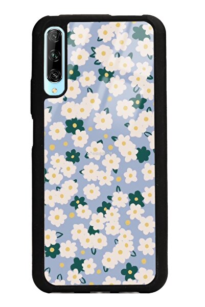 Spoyi Huawei P Smart Pro Daisy Pattern Tasarımlı Glossy Telefon Kılıfı