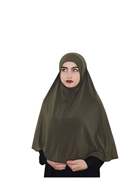 erasra class (Copertă de rugăciune) Eșarfă practică de mărime mare Hijab Kaki