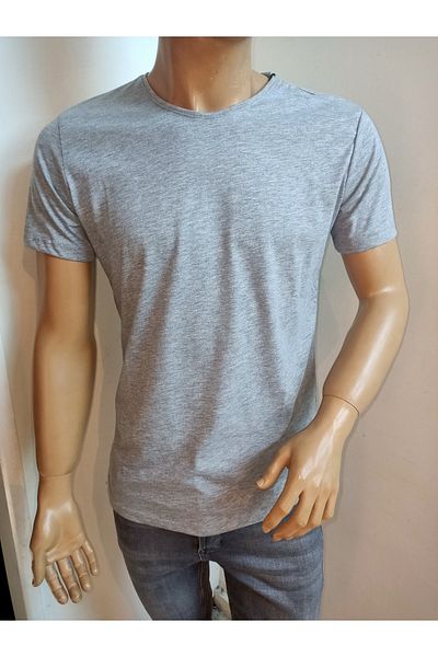 DYNAMO Men's Crew Neck Lycra Basic T-shirt
