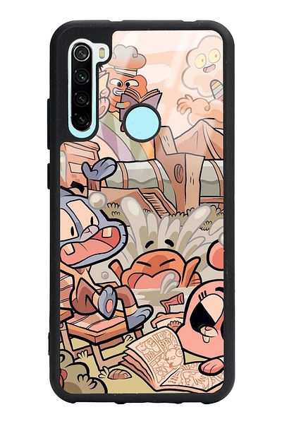 Spoyi حافظة هاتف لامعة بتصميم غامبول لهاتف Xiaomi Redmi Note 8