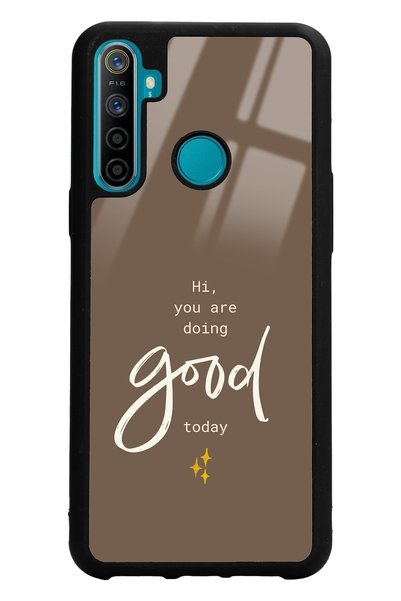 Spoyi غلاف هاتف لامع بتصميم Good Today لهاتف اوبو Real Me 5i